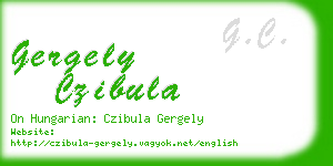 gergely czibula business card